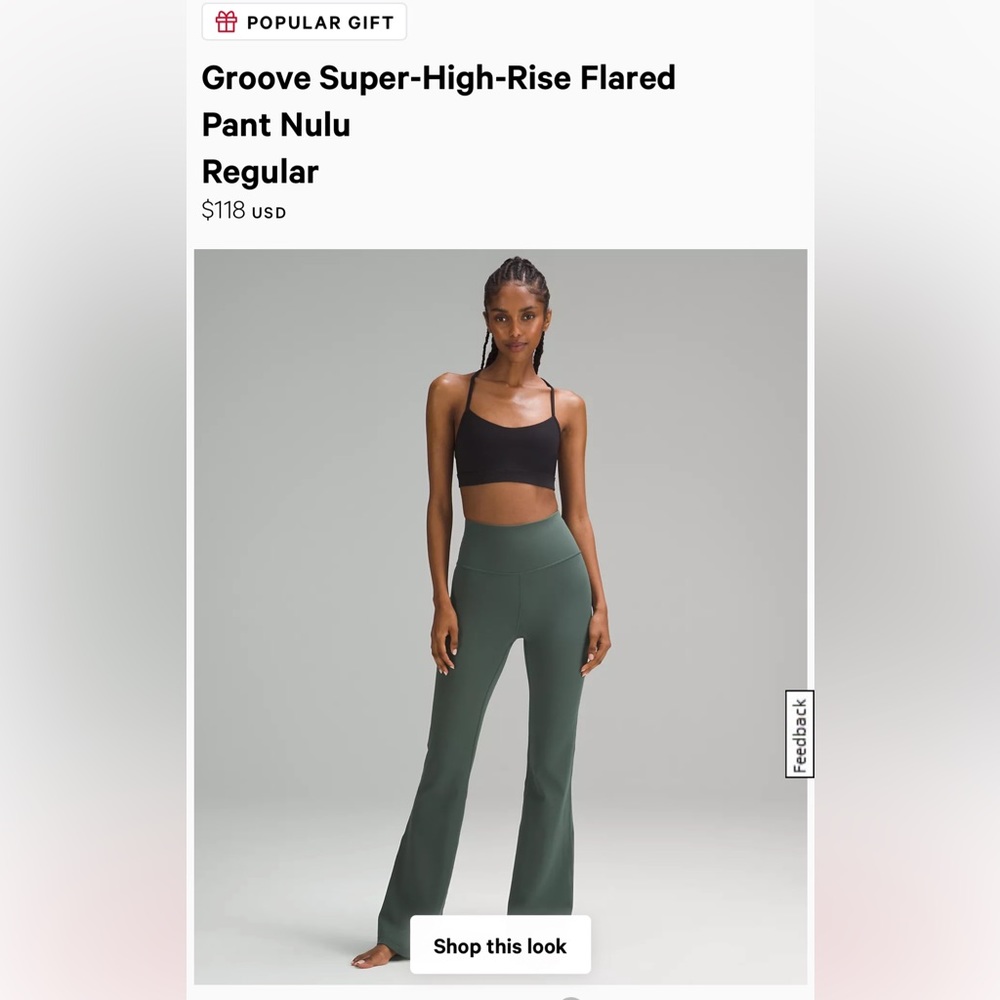 NWT Lululemon Groove Super-High-Rise Flared Pant Nulu - Regular